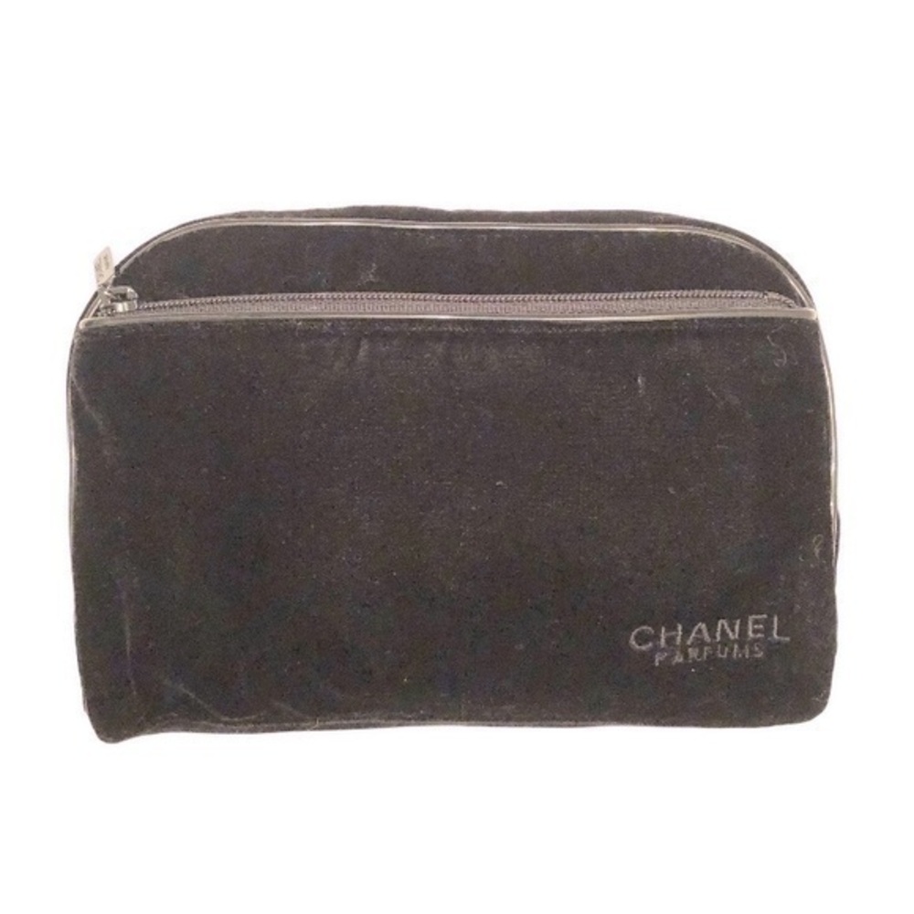 Chanel parfum authentic makeup cosmetic bag